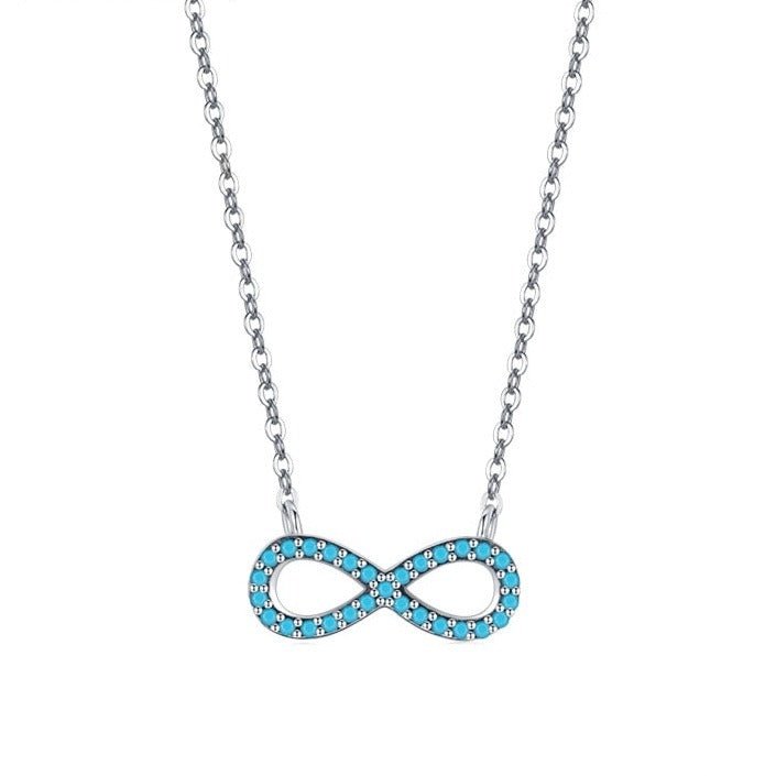 Colar Infinito de Turquesa em Prata 925