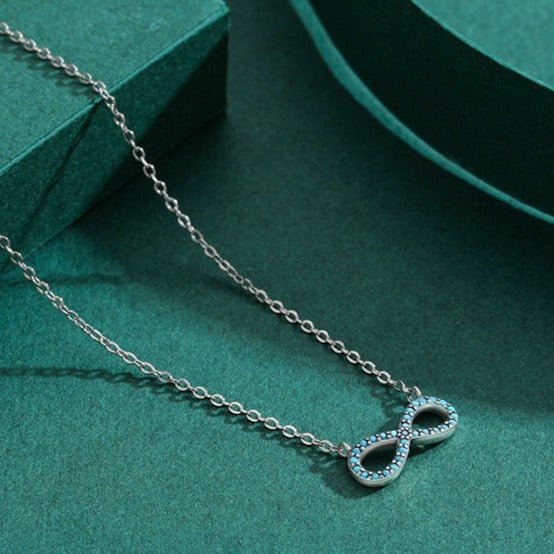 Colar Infinito de Turquesa em Prata 925