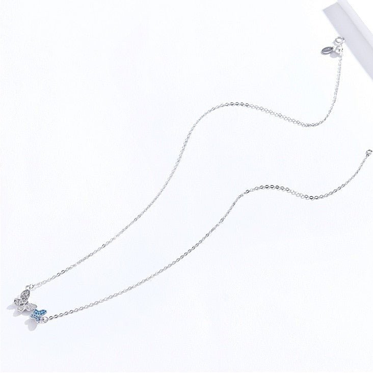 Colar Borboletas Livres em Prata 925