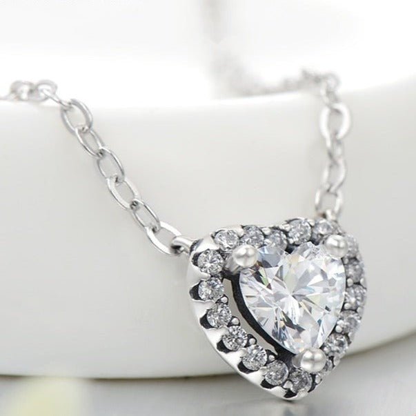 Colar Coração com Zircônia