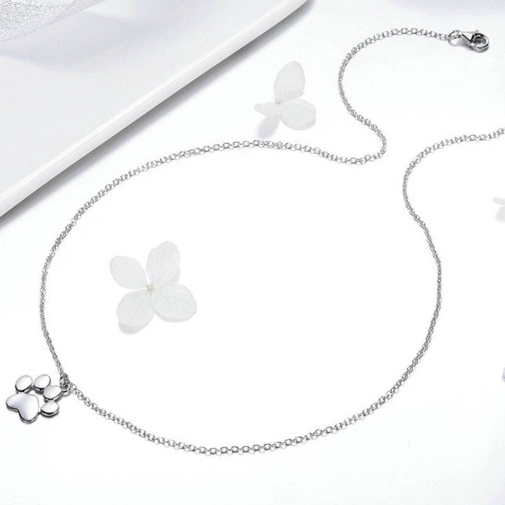 Colar Patinha Pet em Prata 925