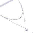 Colar Duplo com Pingente de Coração