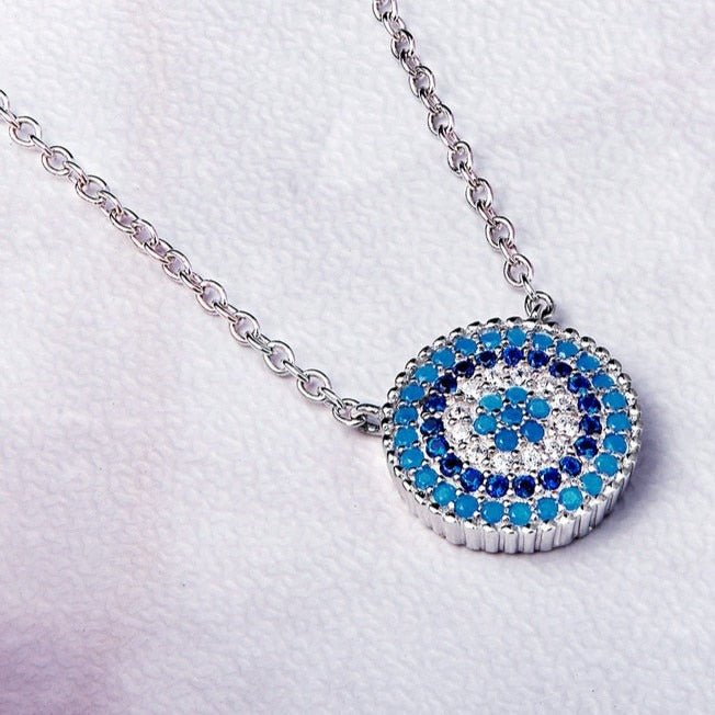 Colar Olho Grego Abstrato Circular