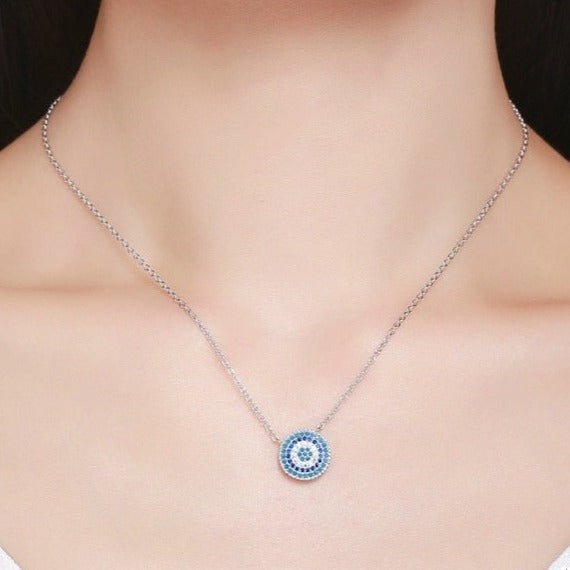 Colar Olho Grego Abstrato Circular