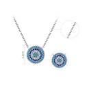 Colar Olho Grego Abstrato Circular