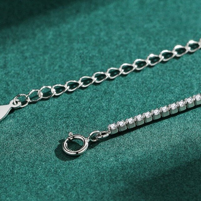 Colar Choker em Prata 925 Cravejado com Zircônia