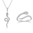 Conjunto Snake em Prata 925