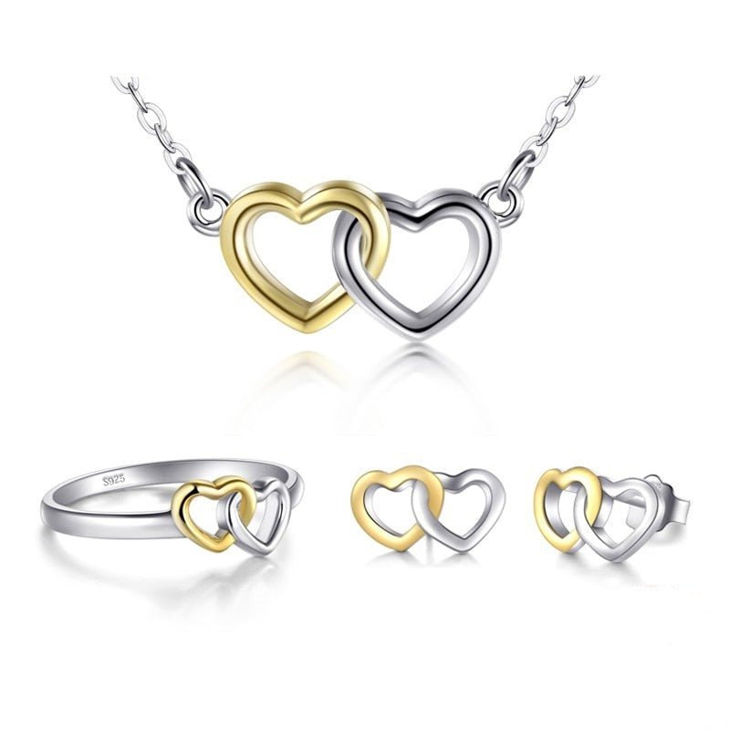 Conjunto Dois Corações Unidos