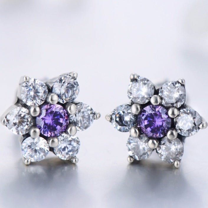 Conjunto Violeta em Prata 925