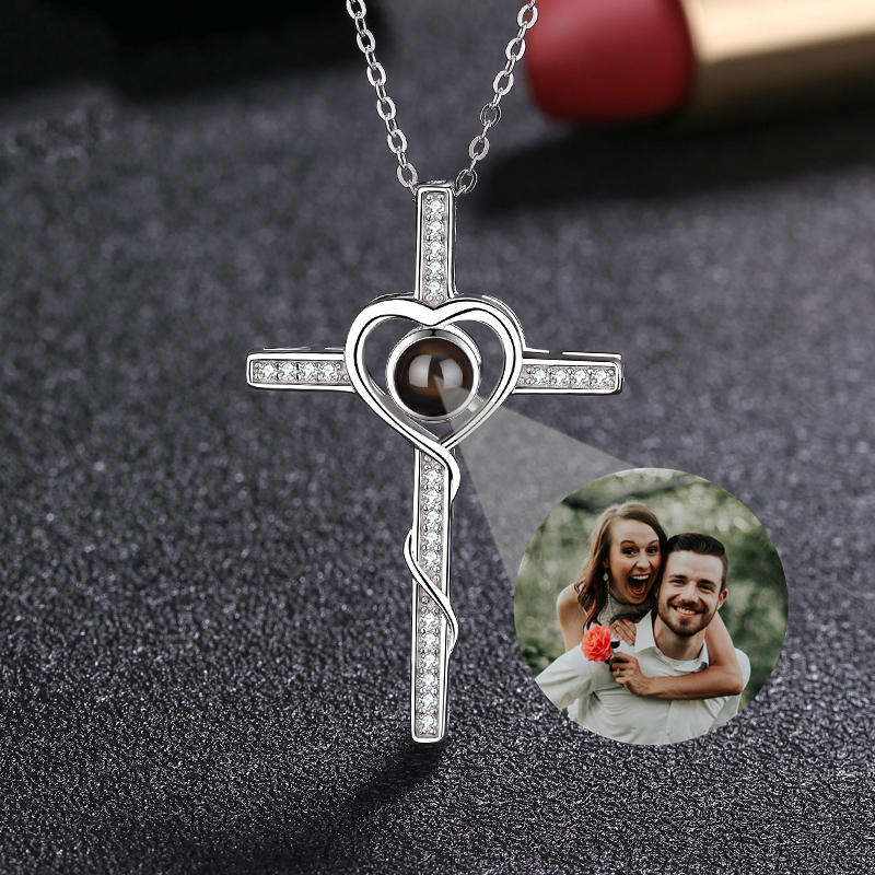 Colar Amor e Fé Personalizável Feminino Prata 925