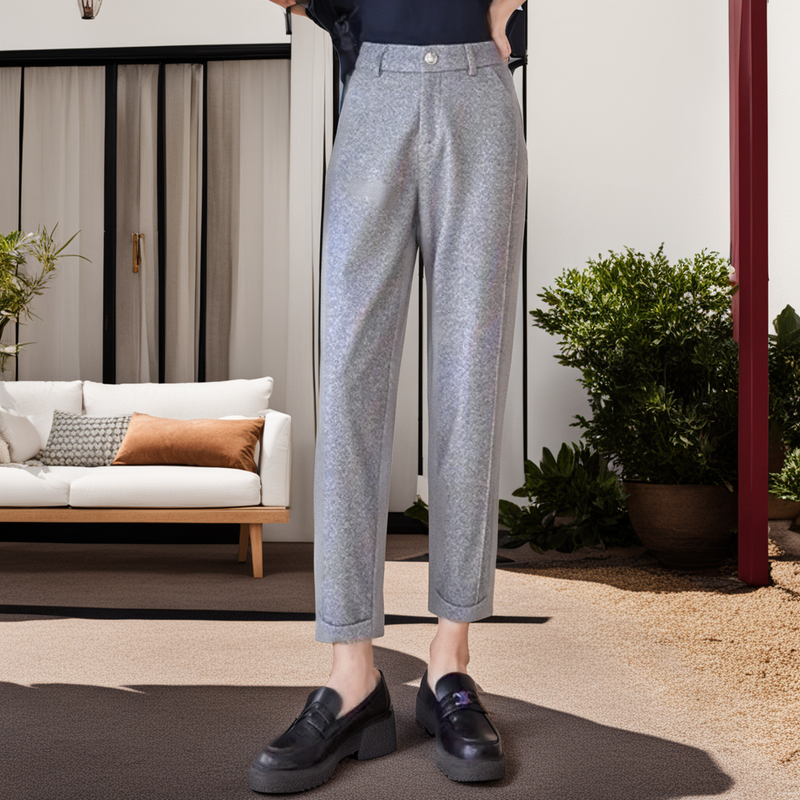 Calça de Cintura Alta Seraphina™ Elegância sofisticada, Projetada para Impressionar!