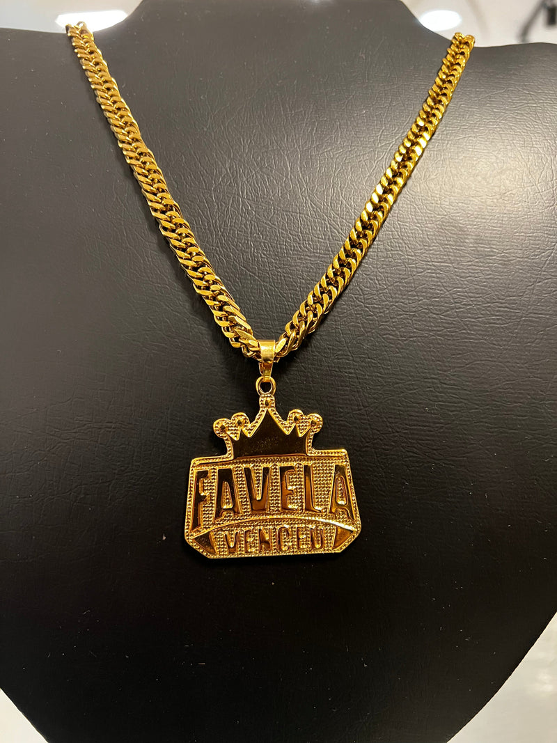 Corrente grumet + pigente favela venceu