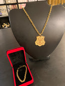 Kit Flamengo - ( Corrente + Pingente + Pulseira )