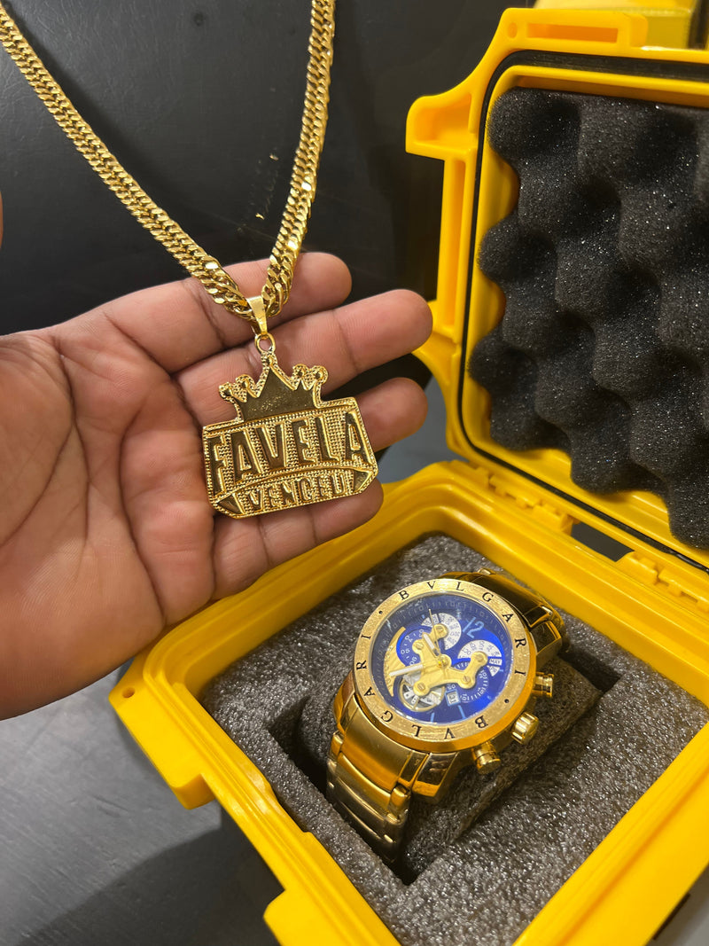 KIT BVLGARI 4 MÁQUINAS AZUL