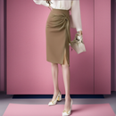 (Promo de Lançamento: Compre 1, Leve 2) Saias Lívia™ com Amarração Lateral e Cintura Alta / A Magia do Design Envolvente para um Look Urbano Distinto!