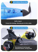 Sea Land And Air 3 in 1 Large RC Glider Plane 95CM 2.4G 2000M Waterproof Brushless Power Drop Resistant Remote Control Aircraft