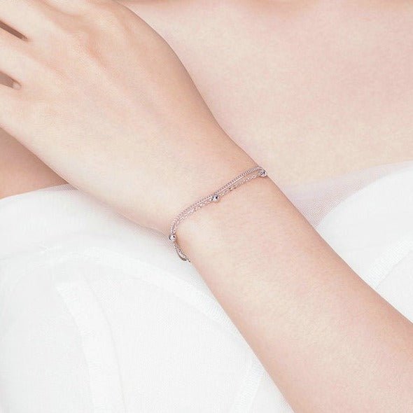 Pulseira Prata Clássica Dupla