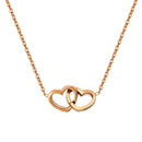 Colar Amor Entrelaçado Prata 925 + Rosa Real Preservada